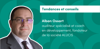 Photo de Alban Ossart auditeur spécialisé et coach en développement, fondateur de la société ALUCIS, qui vient faire le point sur les métiers de la qualité HSE