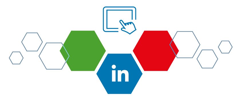 Logo Linkedin avec clic