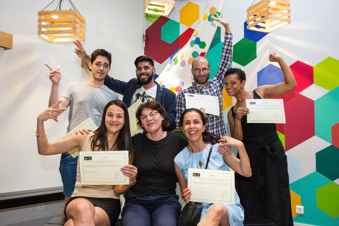 Remise des diplômes du 29 juin 2018 dans notre centre de Paris 11
