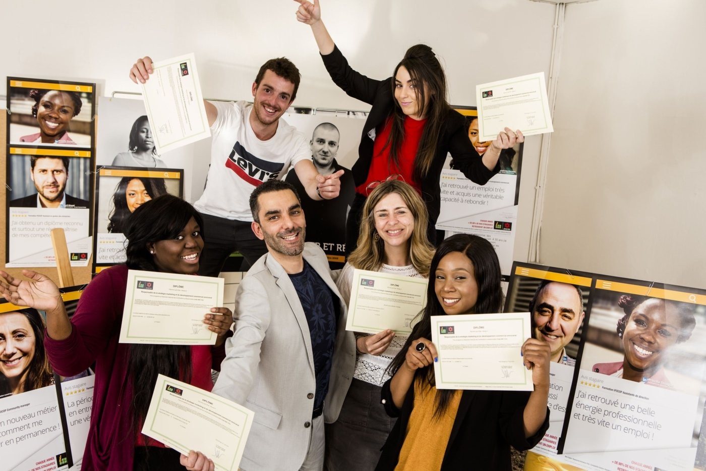 Remise des diplômes du 26 juin 2018 dans notre centre de Rungis