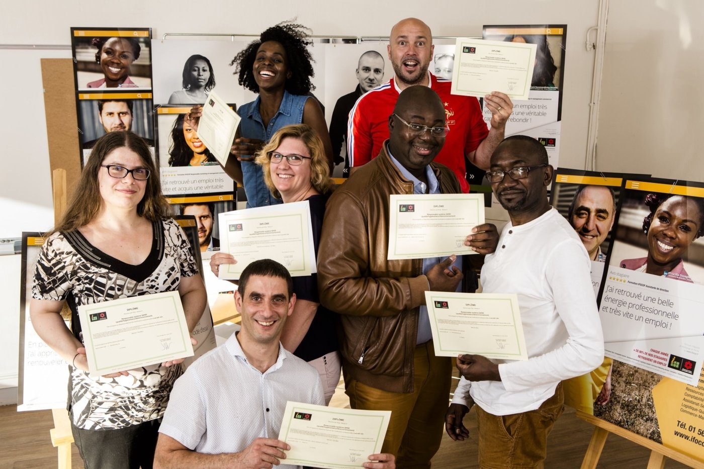 Remise des diplômes du 26 juin 2018 dans notre centre de Rungis