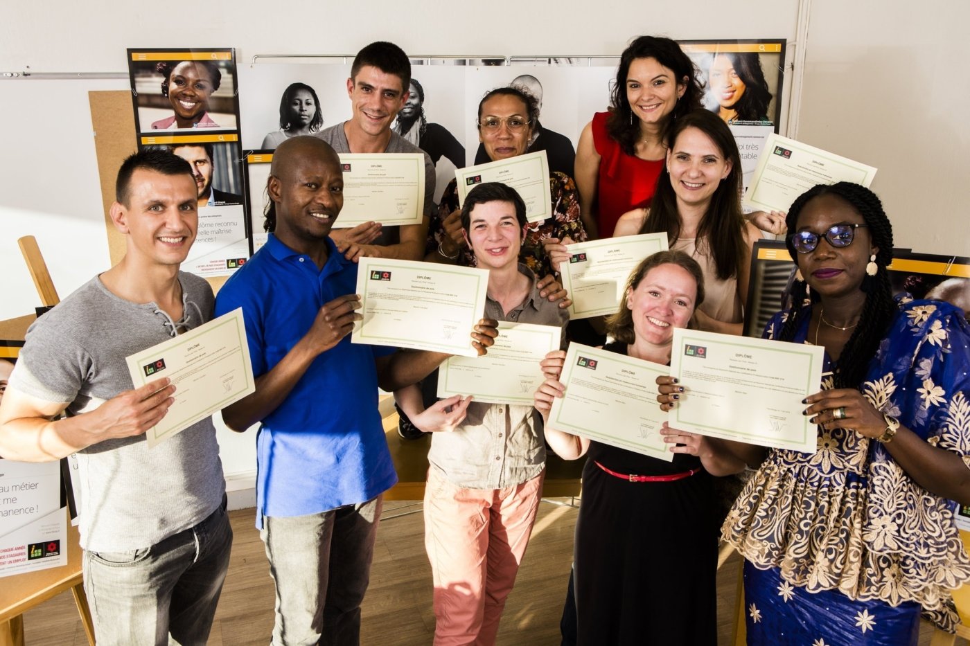 Remise des diplômes du 26 juin 2018 dans notre centre de Rungis