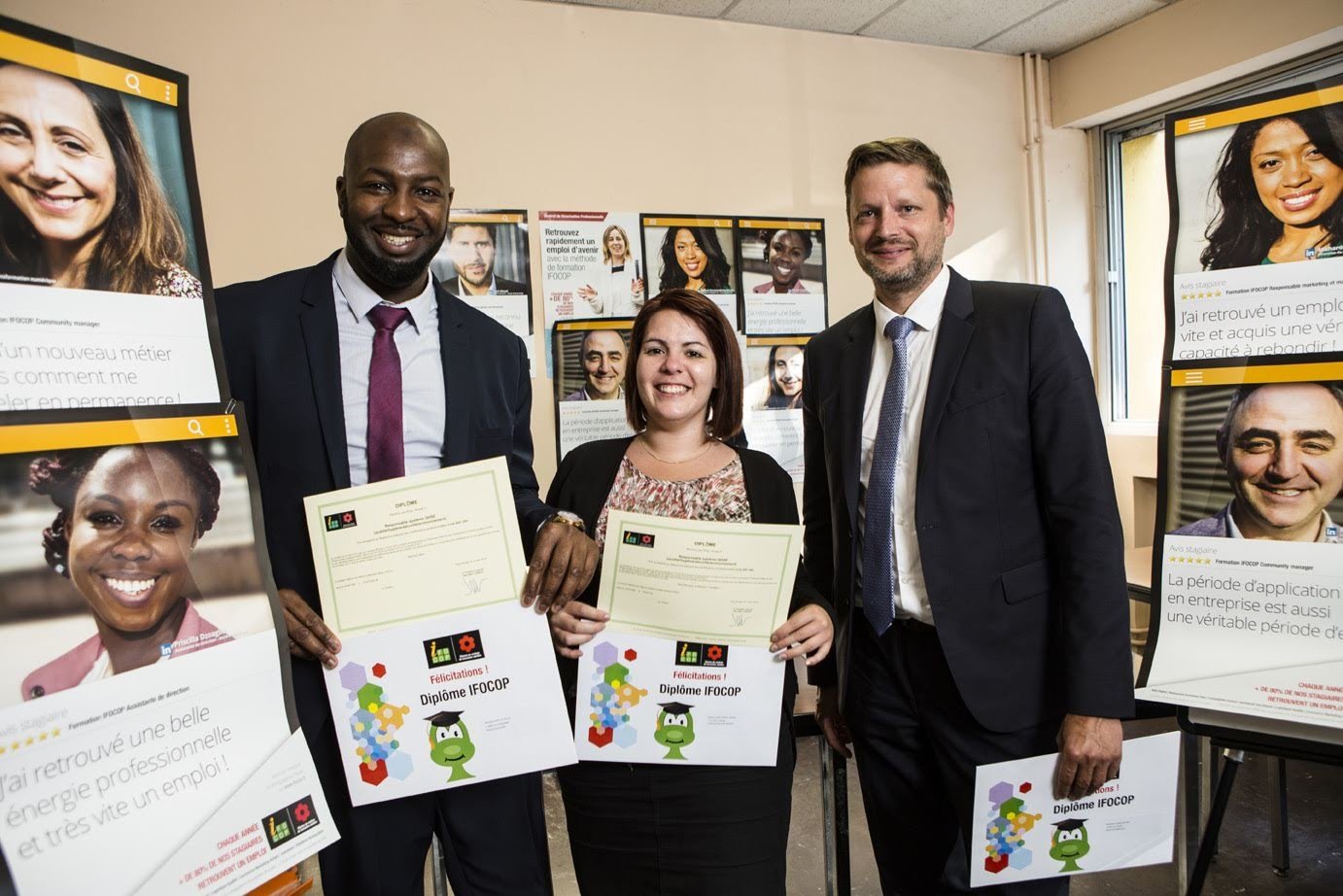 Remise des diplômes du 28 juin 2018 dans notre centre de Cergy-Pontoise