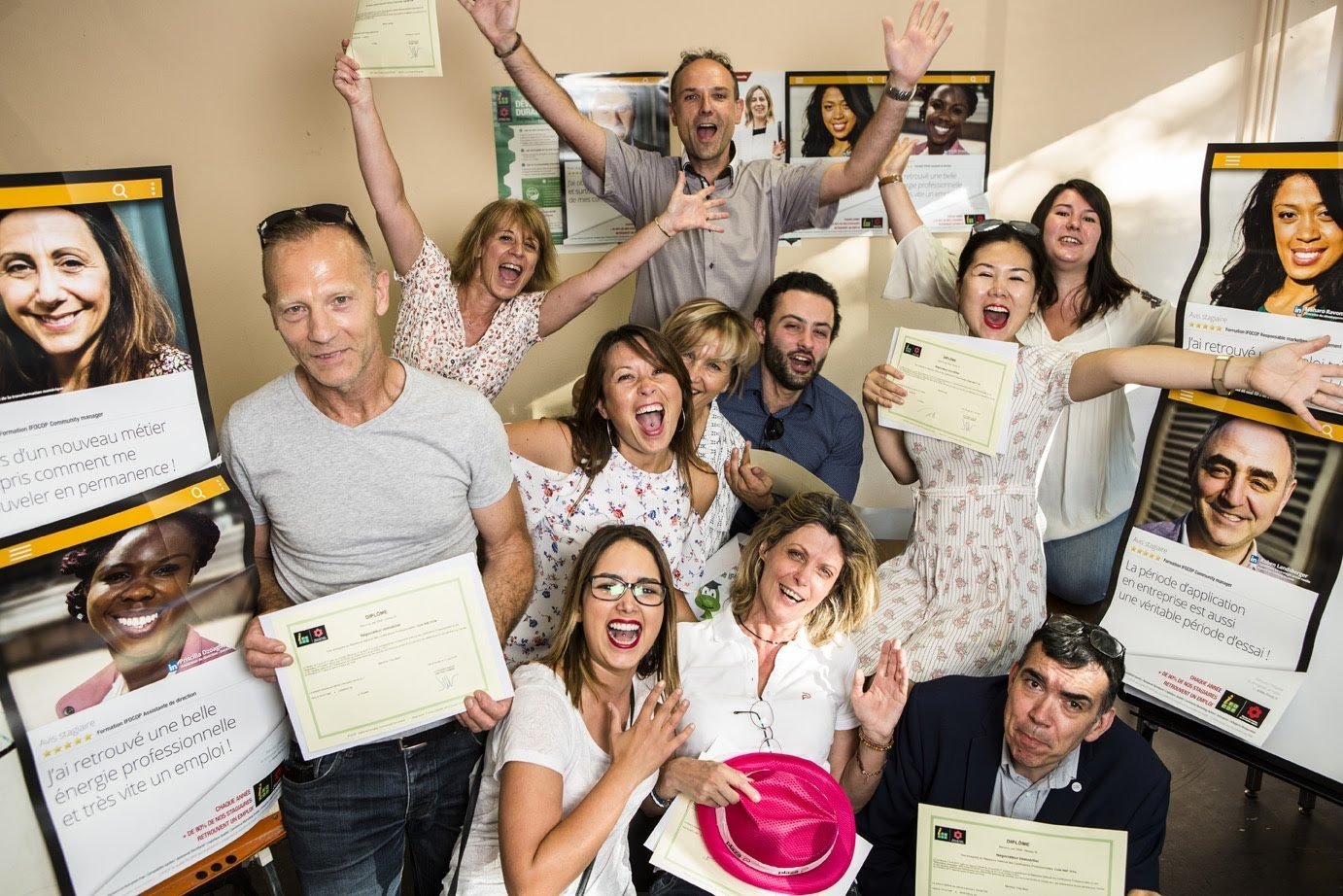 Remise des diplômes du 28 juin 2018 dans notre centre de Cergy-Pontoise