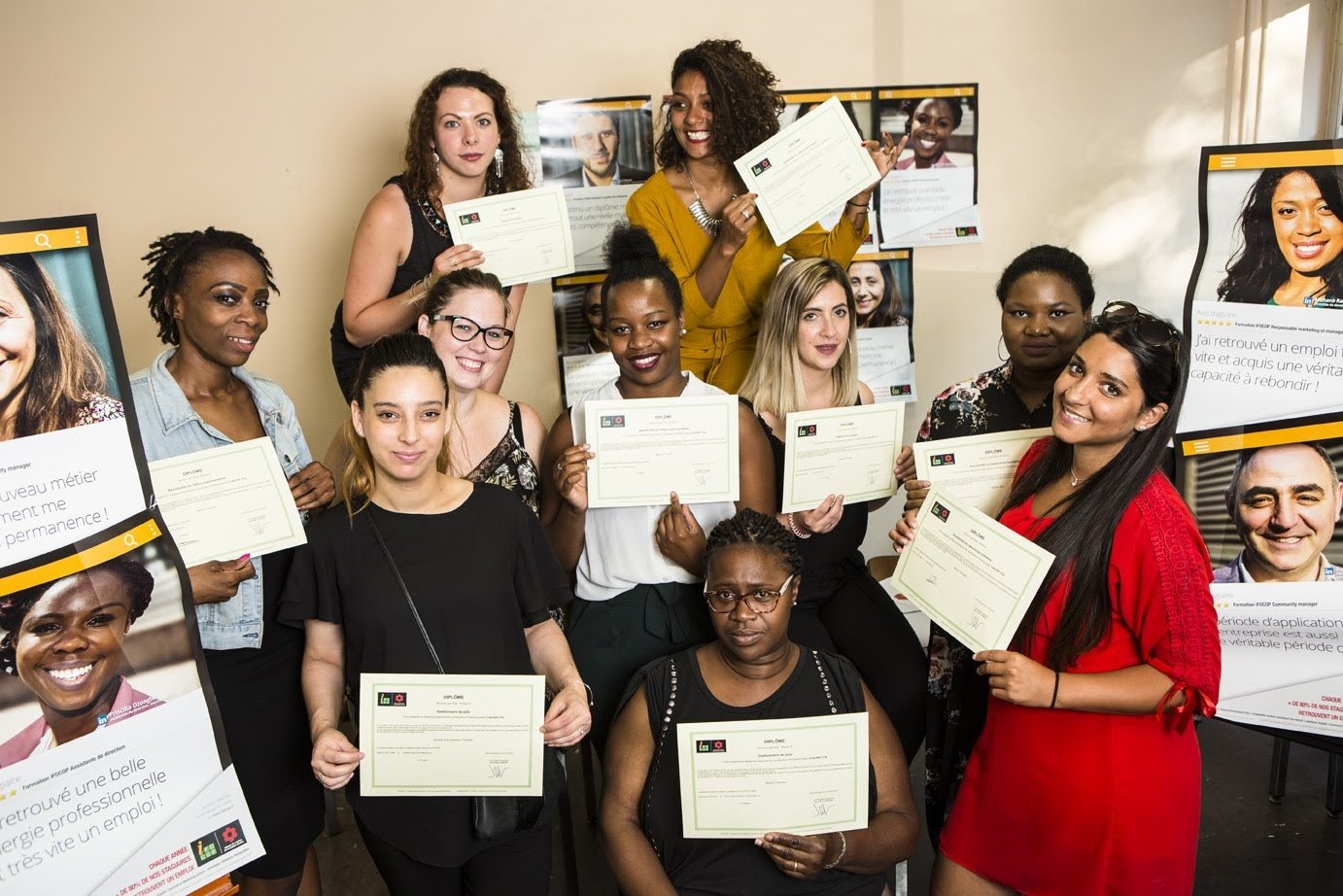Remise des diplômes du 28 juin 2018 dans notre centre de Cergy-Pontoise