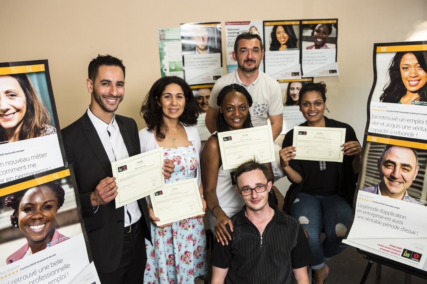 Remise des diplômes du 28 juin 2018 dans notre centre de Cergy-Pontoise