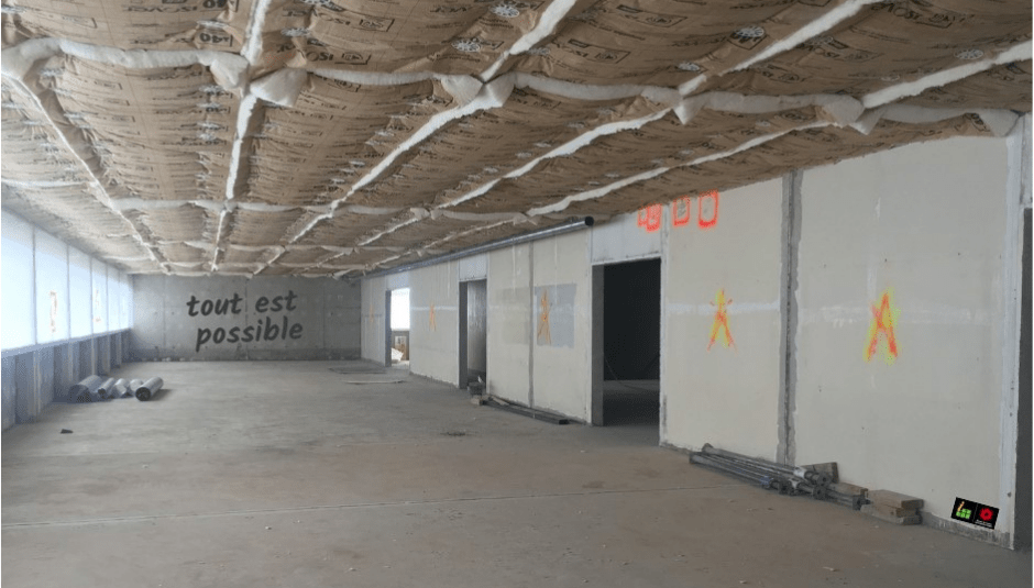 Vue interieure nouveau bâtiment - Travaux