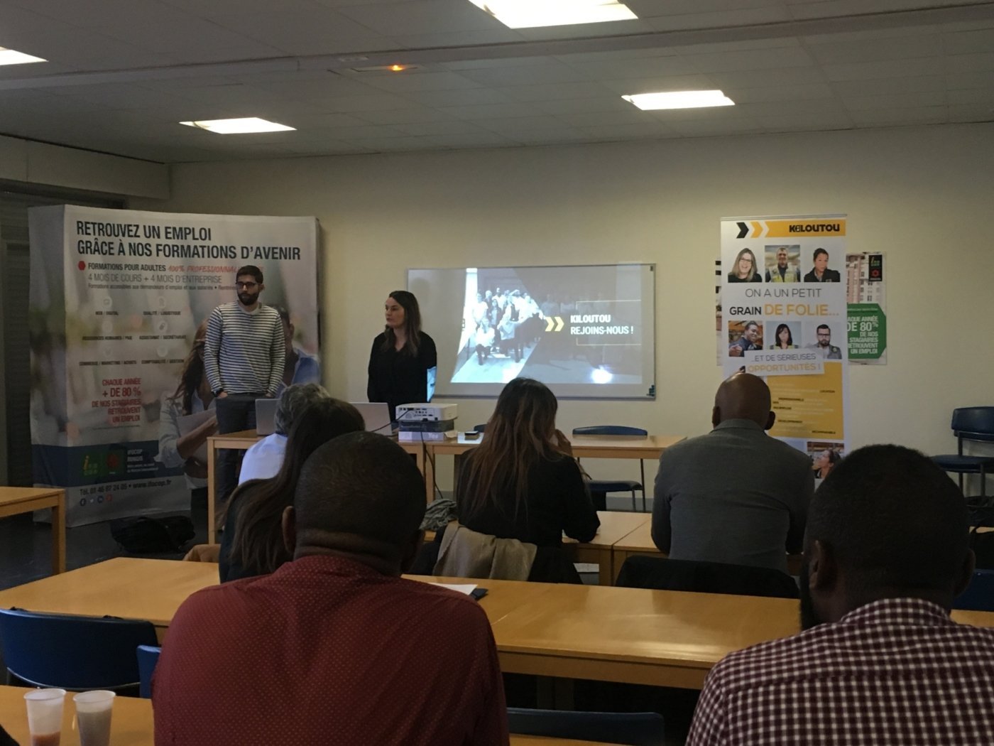 Intervention de Kiloutou auprès de nos groupes de responsable logistique et d'assistant(e) logistique