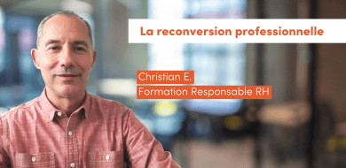 Portrait de Christian, diplômé de la formation Responsable RH ifocop, illustrant sa reconversion de l’aérien vers les ressources humaines.