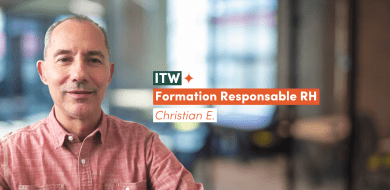 Portrait de Christian, diplômé de la formation Responsable RH ifocop, illustrant sa reconversion de l’aérien vers les ressources humaines.