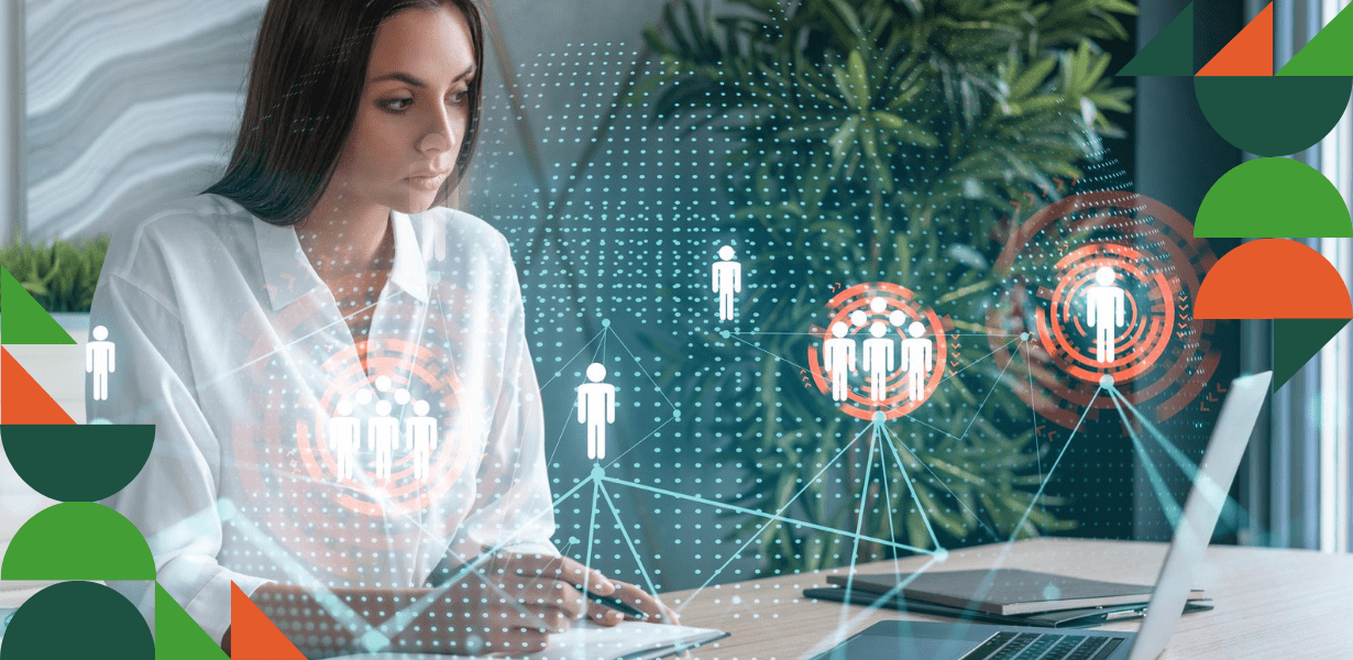 Professionnelle des ressources humaines utilisant des outils numériques de gestion et d’analyse des collaborateurs